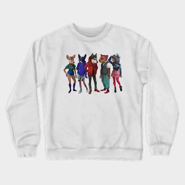 Animals Crewneck Sweatshirt by shustinakatya